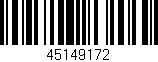 Código de barras (EAN, GTIN, SKU, ISBN): '45149172'