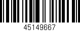 Código de barras (EAN, GTIN, SKU, ISBN): '45149667'