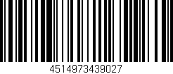Código de barras (EAN, GTIN, SKU, ISBN): '4514973439027'