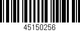 Código de barras (EAN, GTIN, SKU, ISBN): '45150256'