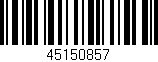 Código de barras (EAN, GTIN, SKU, ISBN): '45150857'