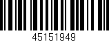 Código de barras (EAN, GTIN, SKU, ISBN): '45151949'