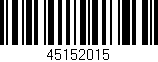 Código de barras (EAN, GTIN, SKU, ISBN): '45152015'