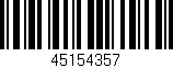 Código de barras (EAN, GTIN, SKU, ISBN): '45154357'
