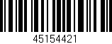 Código de barras (EAN, GTIN, SKU, ISBN): '45154421'