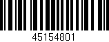 Código de barras (EAN, GTIN, SKU, ISBN): '45154801'