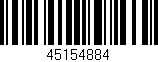 Código de barras (EAN, GTIN, SKU, ISBN): '45154884'