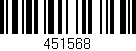 Código de barras (EAN, GTIN, SKU, ISBN): '451568'