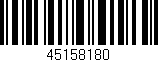 Código de barras (EAN, GTIN, SKU, ISBN): '45158180'