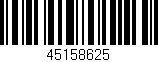 Código de barras (EAN, GTIN, SKU, ISBN): '45158625'