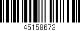 Código de barras (EAN, GTIN, SKU, ISBN): '45158673'