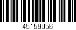 Código de barras (EAN, GTIN, SKU, ISBN): '45159056'