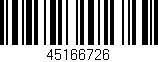 Código de barras (EAN, GTIN, SKU, ISBN): '45166726'