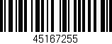 Código de barras (EAN, GTIN, SKU, ISBN): '45167255'