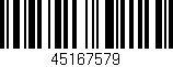 Código de barras (EAN, GTIN, SKU, ISBN): '45167579'