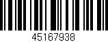 Código de barras (EAN, GTIN, SKU, ISBN): '45167938'