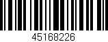 Código de barras (EAN, GTIN, SKU, ISBN): '45168226'