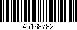 Código de barras (EAN, GTIN, SKU, ISBN): '45168782'