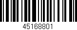 Código de barras (EAN, GTIN, SKU, ISBN): '45168801'