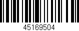 Código de barras (EAN, GTIN, SKU, ISBN): '45169504'