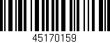 Código de barras (EAN, GTIN, SKU, ISBN): '45170159'