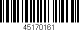 Código de barras (EAN, GTIN, SKU, ISBN): '45170161'