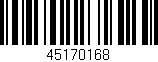 Código de barras (EAN, GTIN, SKU, ISBN): '45170168'