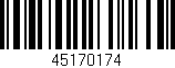 Código de barras (EAN, GTIN, SKU, ISBN): '45170174'
