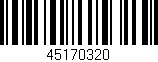 Código de barras (EAN, GTIN, SKU, ISBN): '45170320'