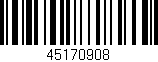 Código de barras (EAN, GTIN, SKU, ISBN): '45170908'