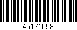Código de barras (EAN, GTIN, SKU, ISBN): '45171658'