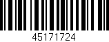 Código de barras (EAN, GTIN, SKU, ISBN): '45171724'