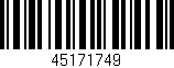 Código de barras (EAN, GTIN, SKU, ISBN): '45171749'