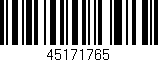 Código de barras (EAN, GTIN, SKU, ISBN): '45171765'