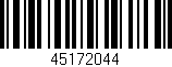 Código de barras (EAN, GTIN, SKU, ISBN): '45172044'
