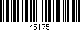 Código de barras (EAN, GTIN, SKU, ISBN): '45175'