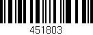 Código de barras (EAN, GTIN, SKU, ISBN): '451803'