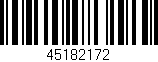 Código de barras (EAN, GTIN, SKU, ISBN): '45182172'