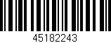 Código de barras (EAN, GTIN, SKU, ISBN): '45182243'