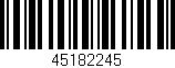 Código de barras (EAN, GTIN, SKU, ISBN): '45182245'