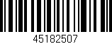 Código de barras (EAN, GTIN, SKU, ISBN): '45182507'