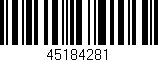 Código de barras (EAN, GTIN, SKU, ISBN): '45184281'