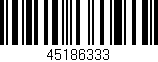 Código de barras (EAN, GTIN, SKU, ISBN): '45186333'