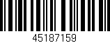 Código de barras (EAN, GTIN, SKU, ISBN): '45187159'