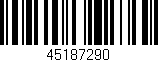 Código de barras (EAN, GTIN, SKU, ISBN): '45187290'