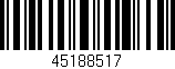 Código de barras (EAN, GTIN, SKU, ISBN): '45188517'