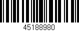 Código de barras (EAN, GTIN, SKU, ISBN): '45188980'