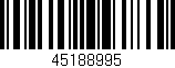 Código de barras (EAN, GTIN, SKU, ISBN): '45188995'