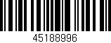Código de barras (EAN, GTIN, SKU, ISBN): '45188996'