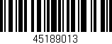 Código de barras (EAN, GTIN, SKU, ISBN): '45189013'